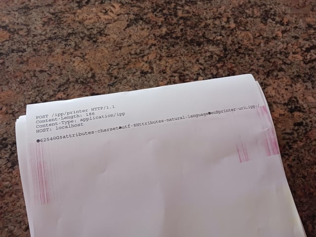 printed pages with code