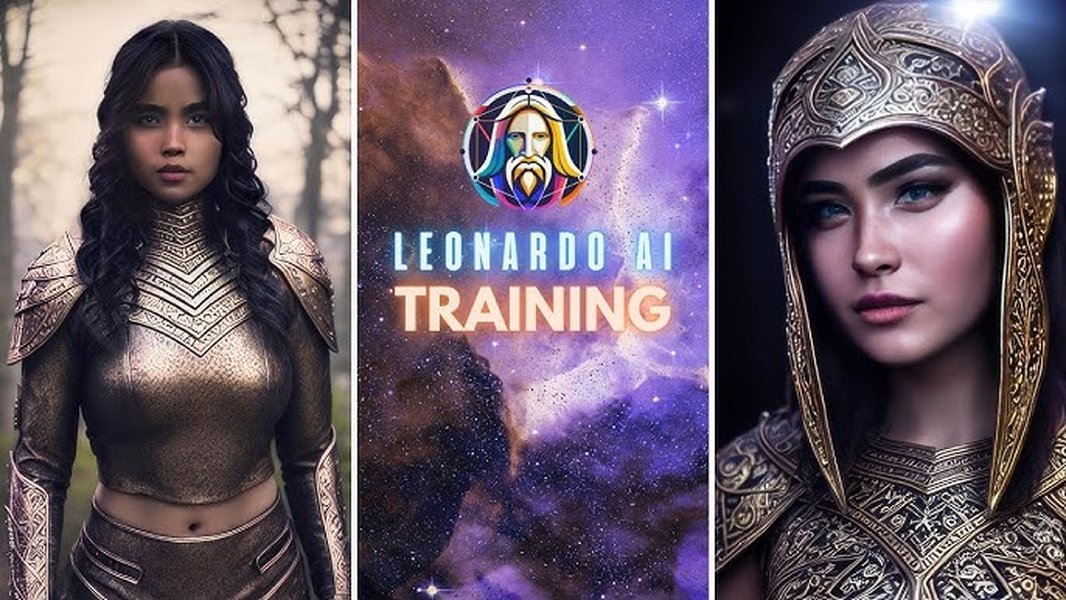 Visual representation related to training custom models or using specific pipelines in Leonardo AI
