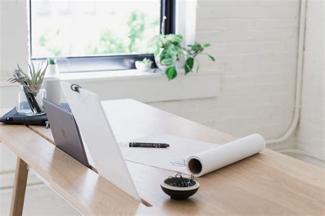 organized notebook on desk