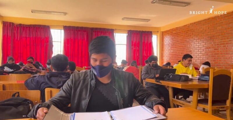 bolivian classroom interior