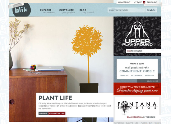 scenic online store design