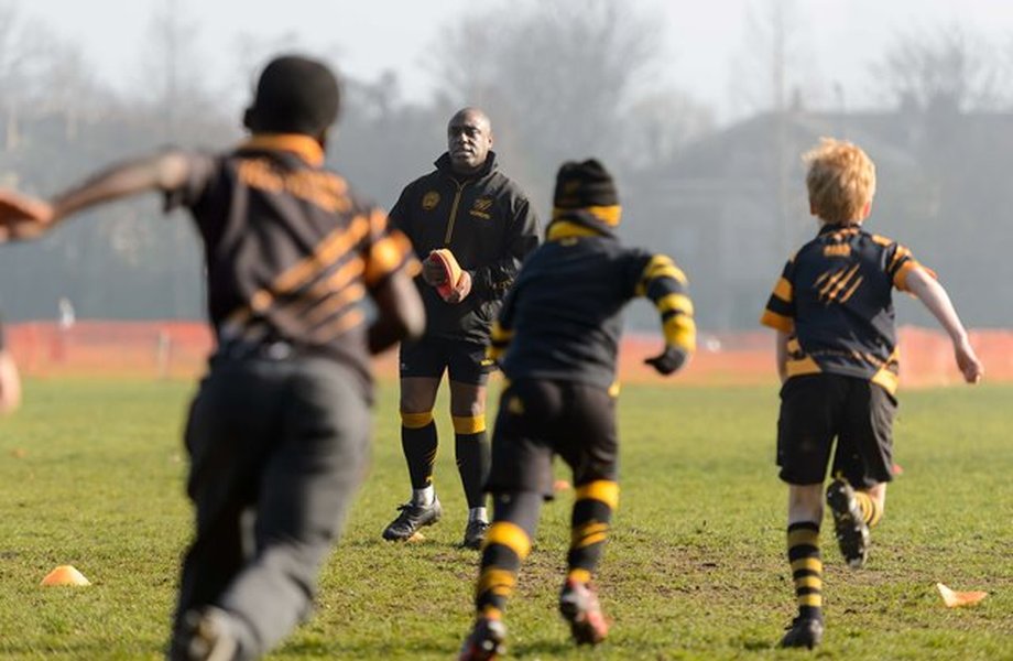 children coaching session outdoors