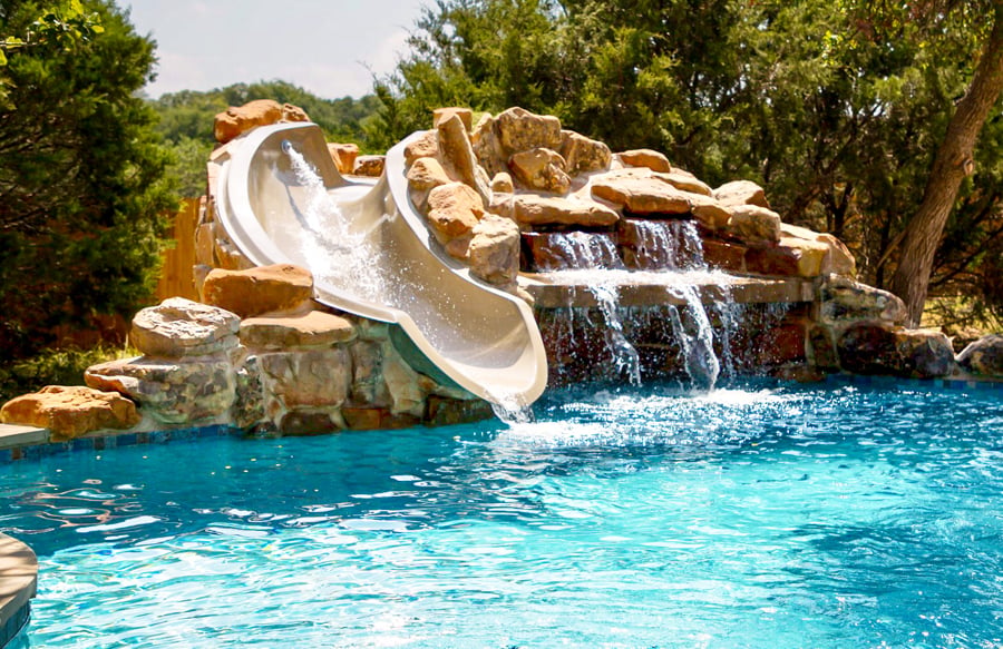 scenic swimming pool and training equipment