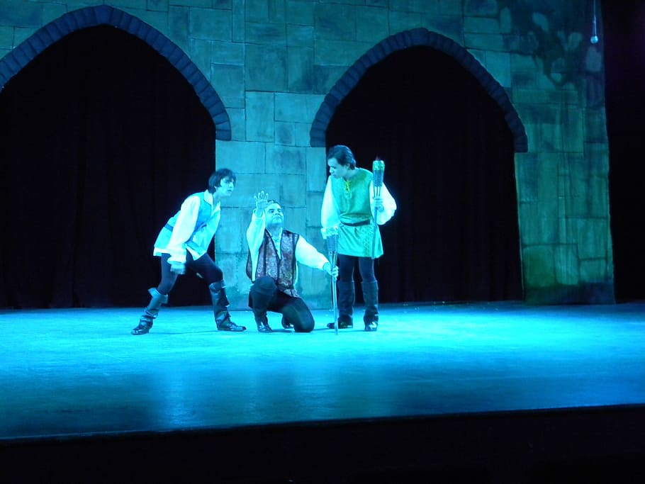 theatre stage performance lighting dramatic