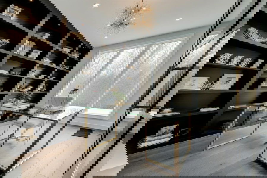 gold themed professional office
