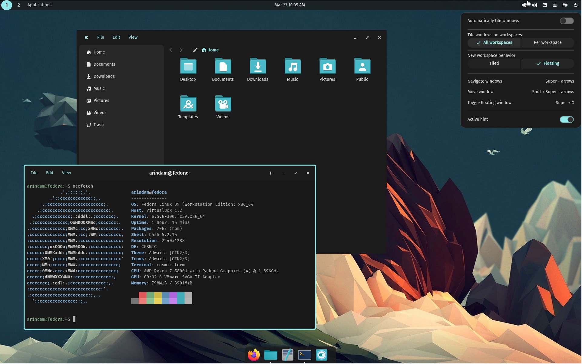 linux desktop environments physical scenery technology