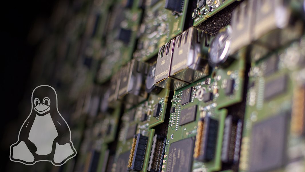 Diagram showing Linux integration in an industrial embedded system