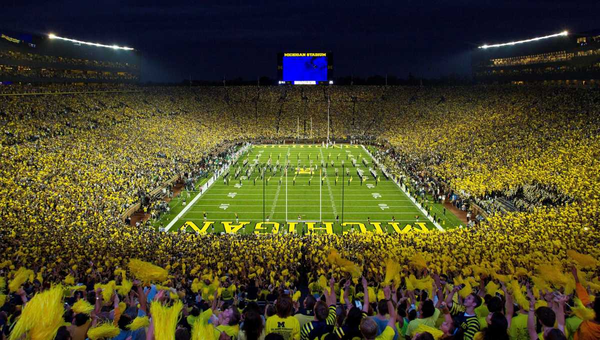 football stadium night game