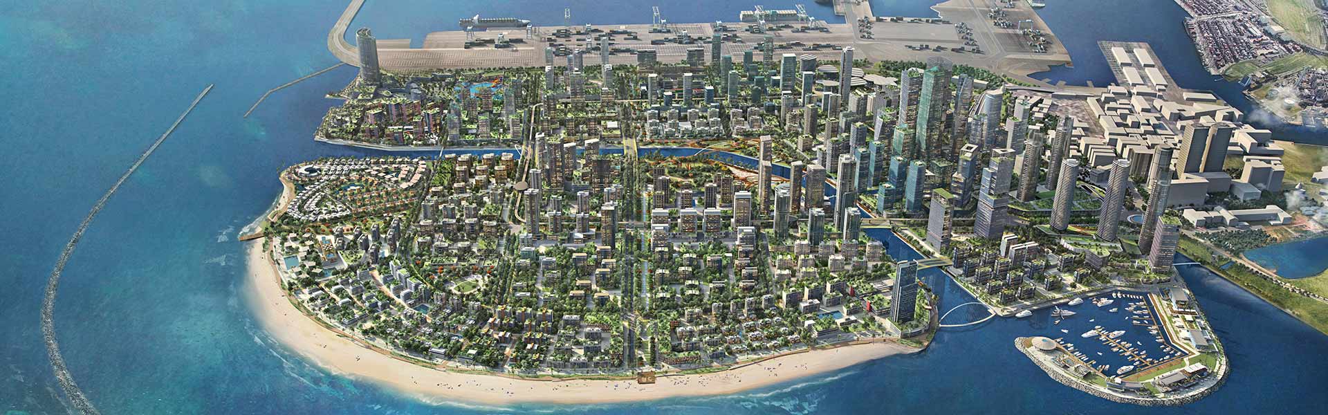 Sri Lankan urban landscape or bustling port city