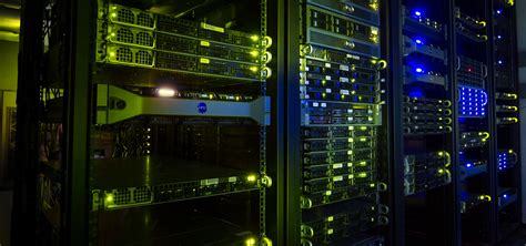 server room luminescent lights