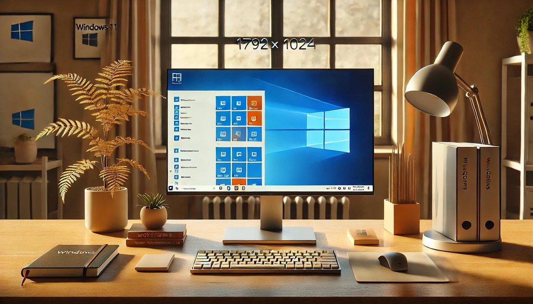 windows 11 computer desk workspace