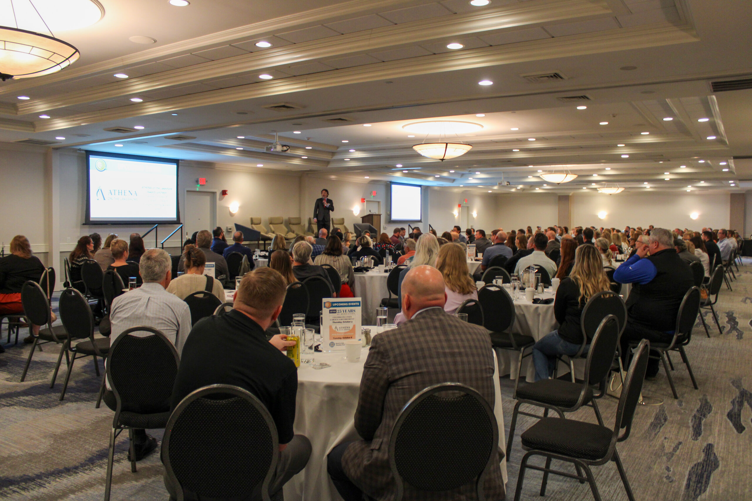 local business meeting group indoor networking event