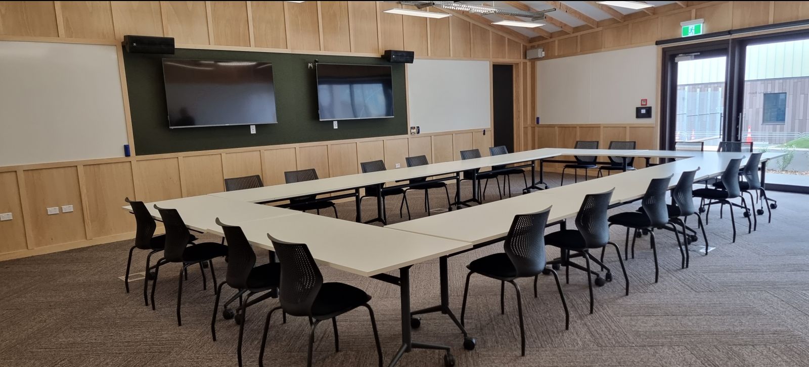 New Zealand local government meeting room and outdoor urban landscapes