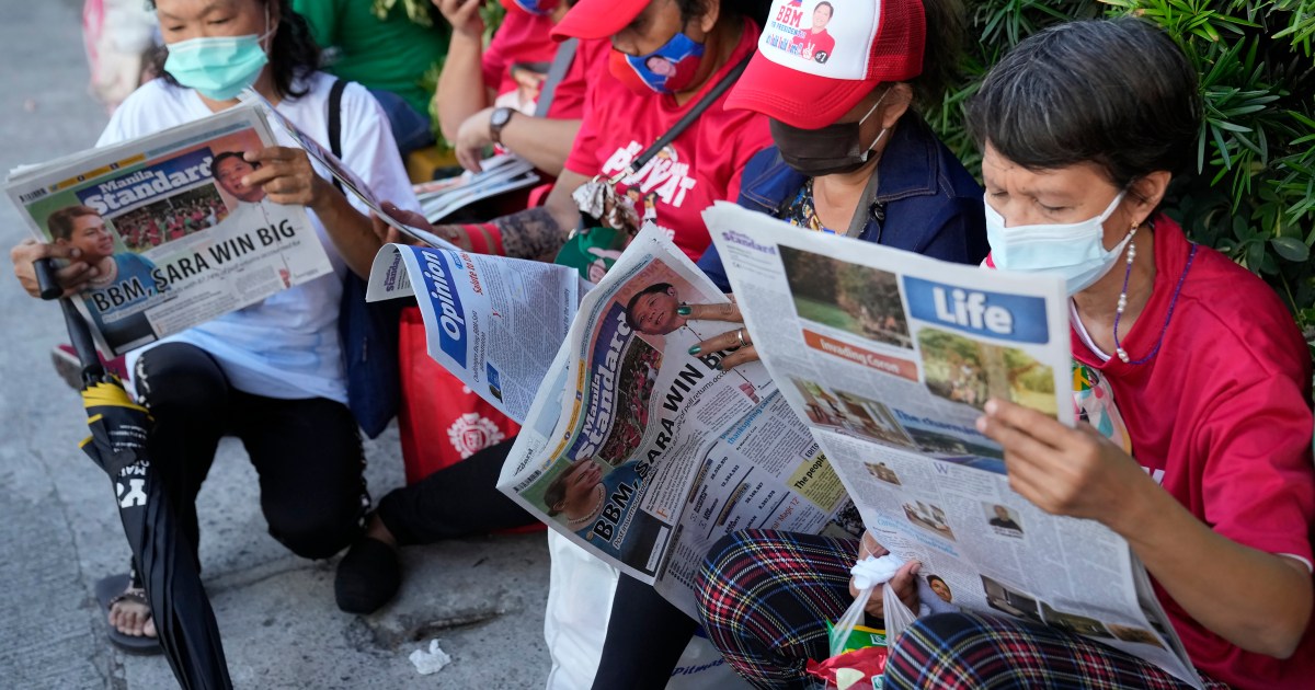 Philippine media center and newspapers