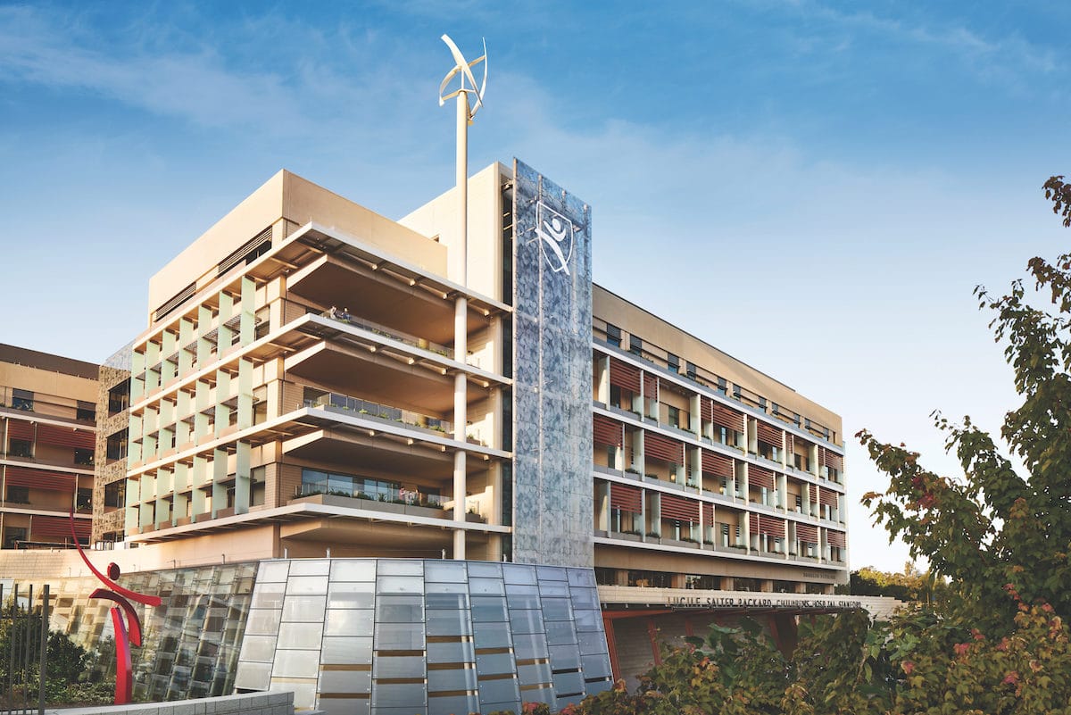 scenic hospital building and medical equipment