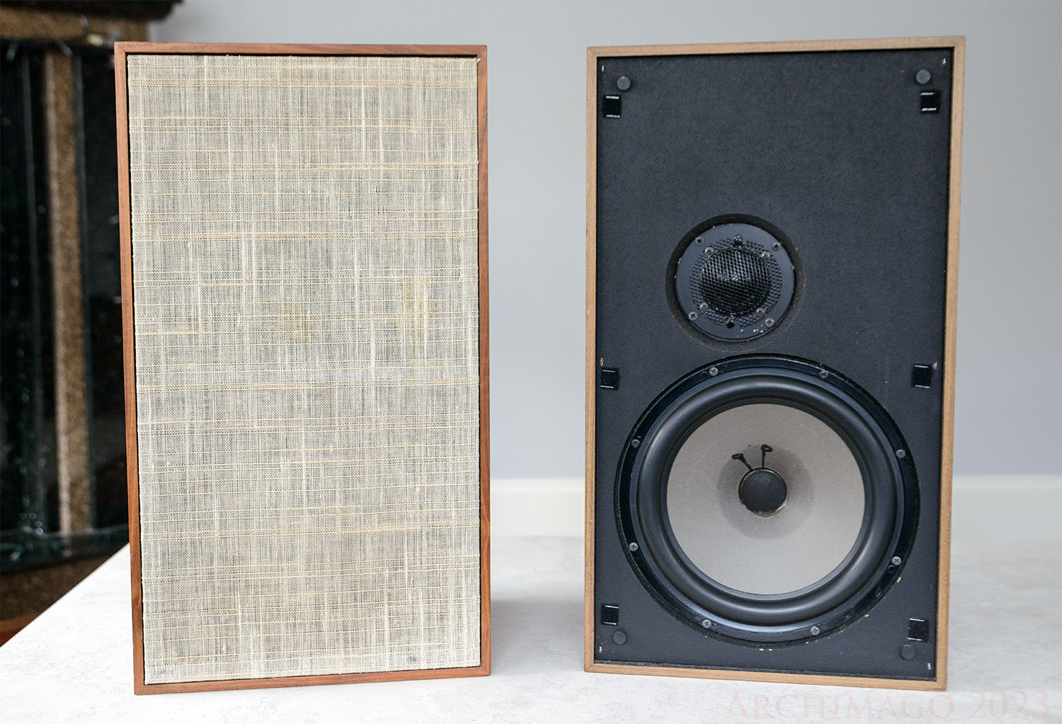 vintage loudspeaker hardware physical object