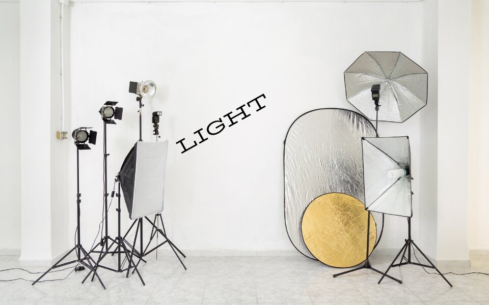 luxury photography equipment and elegant studio setup