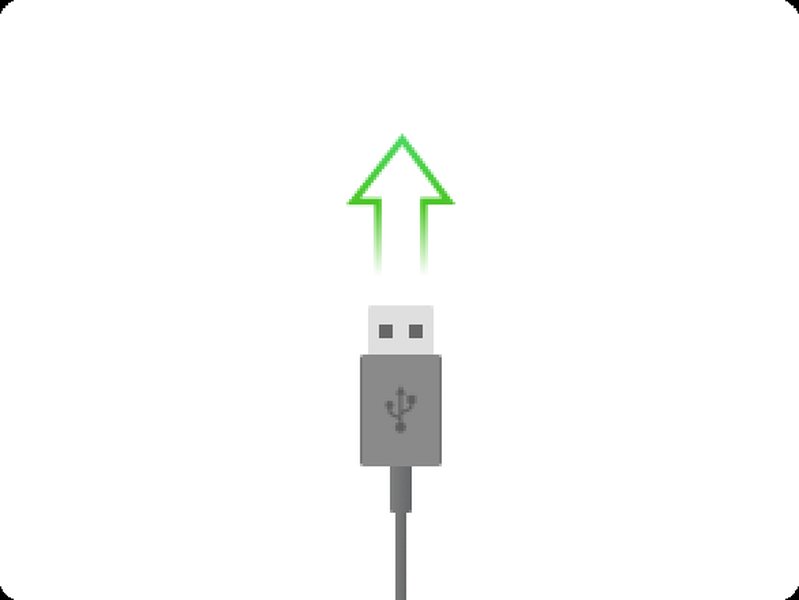 Android phone connected to a Mac with a USB cable