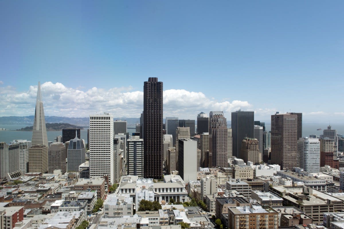 scenic political office and cityscape