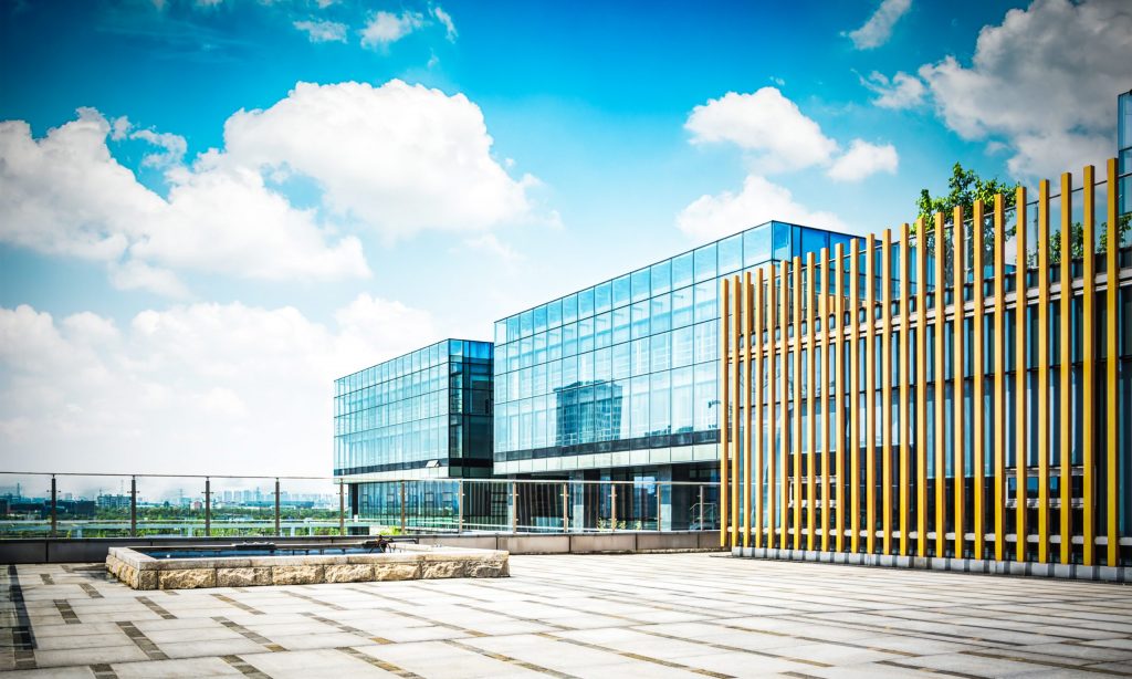scenery modern office building