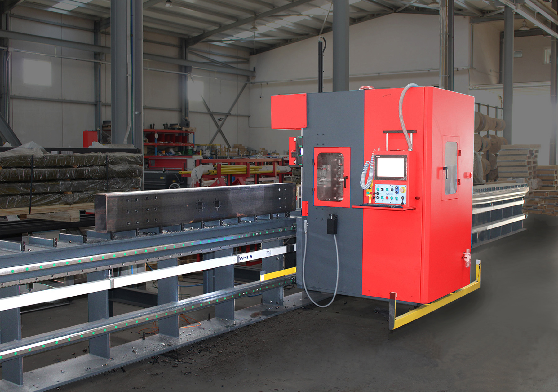 industrial machinery with metal parts