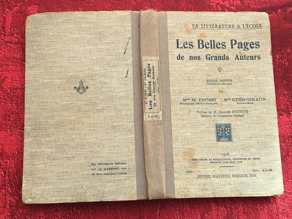 historic french literature book pages