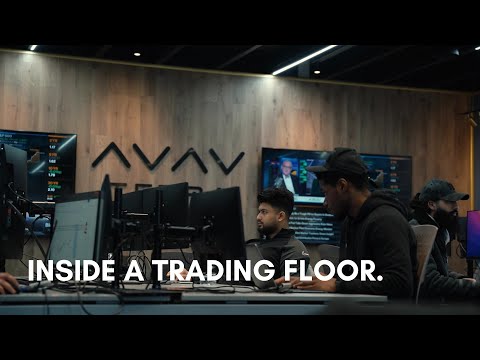 stock market trading floor