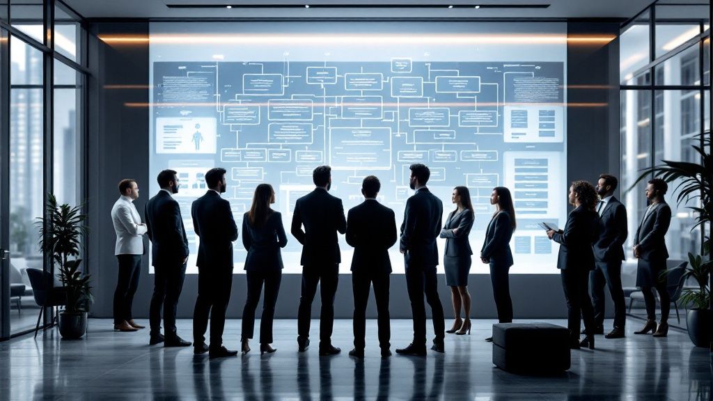 legal firm office, modern office building, team meeting in office