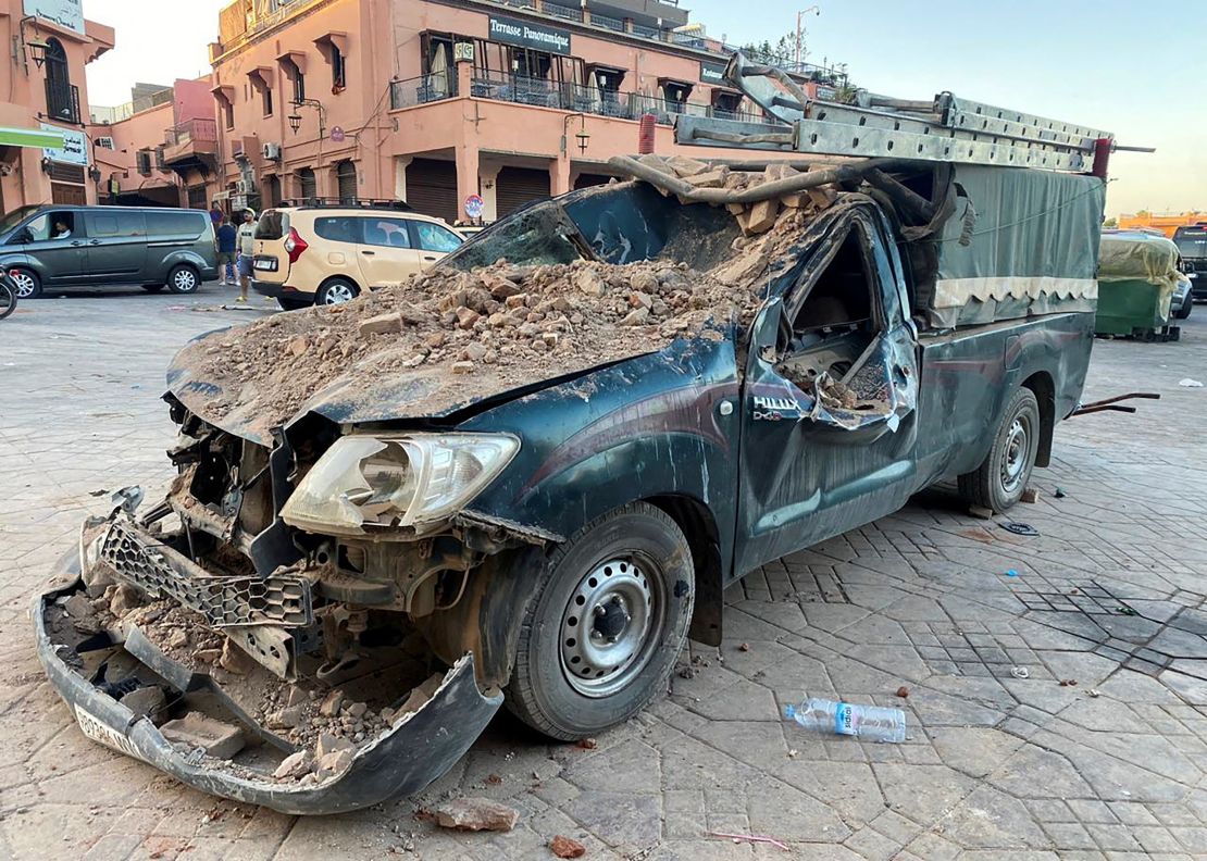 urban traffic accident scene morocco