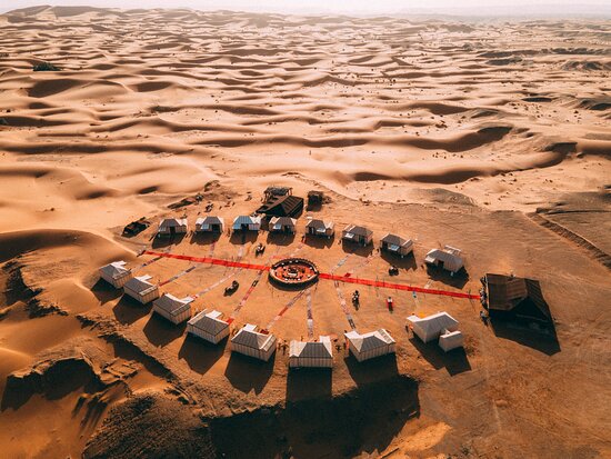 desert camp morocco landscape