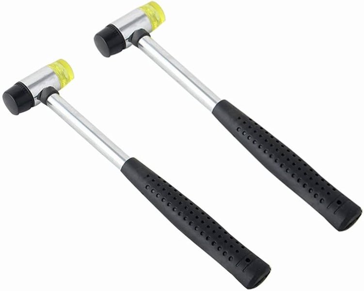Martillo de goma de nailon de doble cabeza
