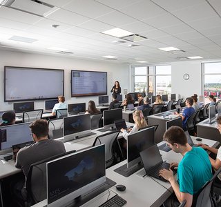 modern campus cybersecurity lab