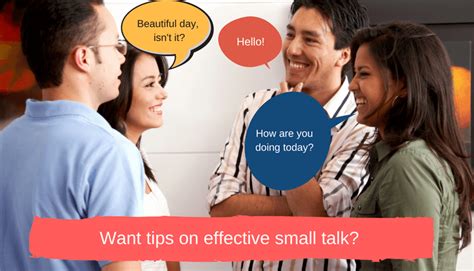 people engaging in small talk