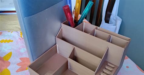 organized desk with planner and clock