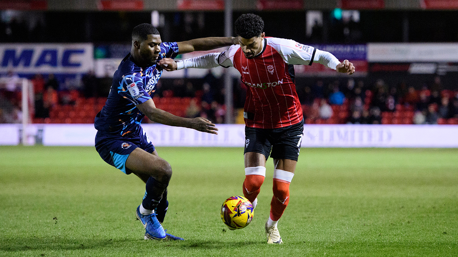 football stadium match action