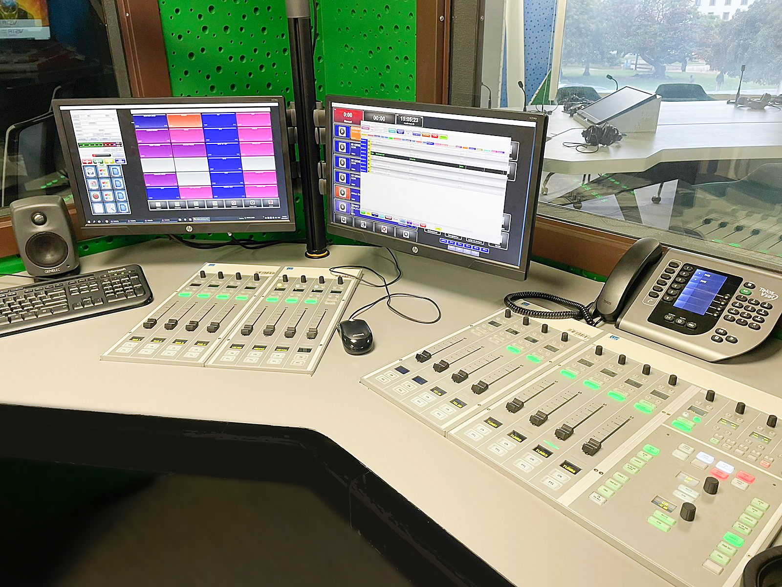 aerial view of audio visual studio in Rabat