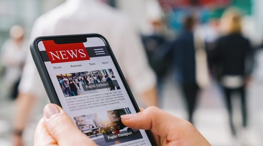 digital media screens and traditional press