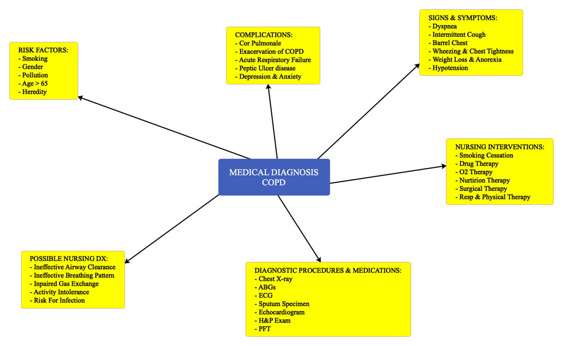 medical charts and concept maps on clinical topics
