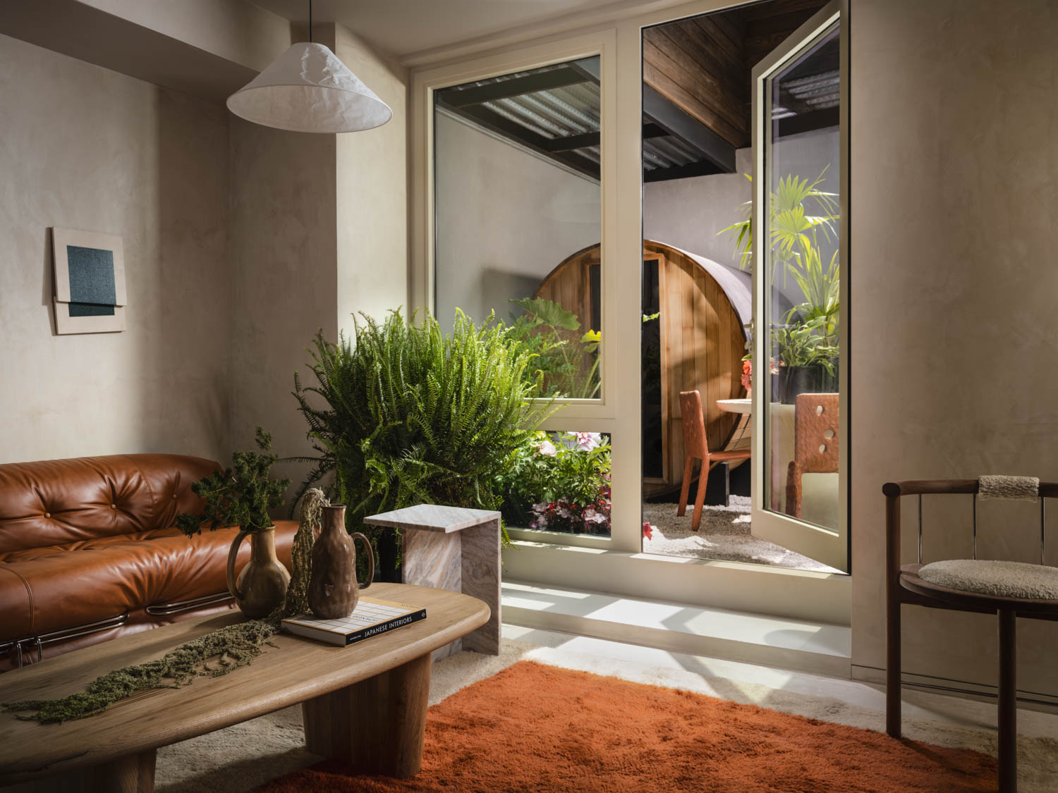 tranquil natural scenery meditation space