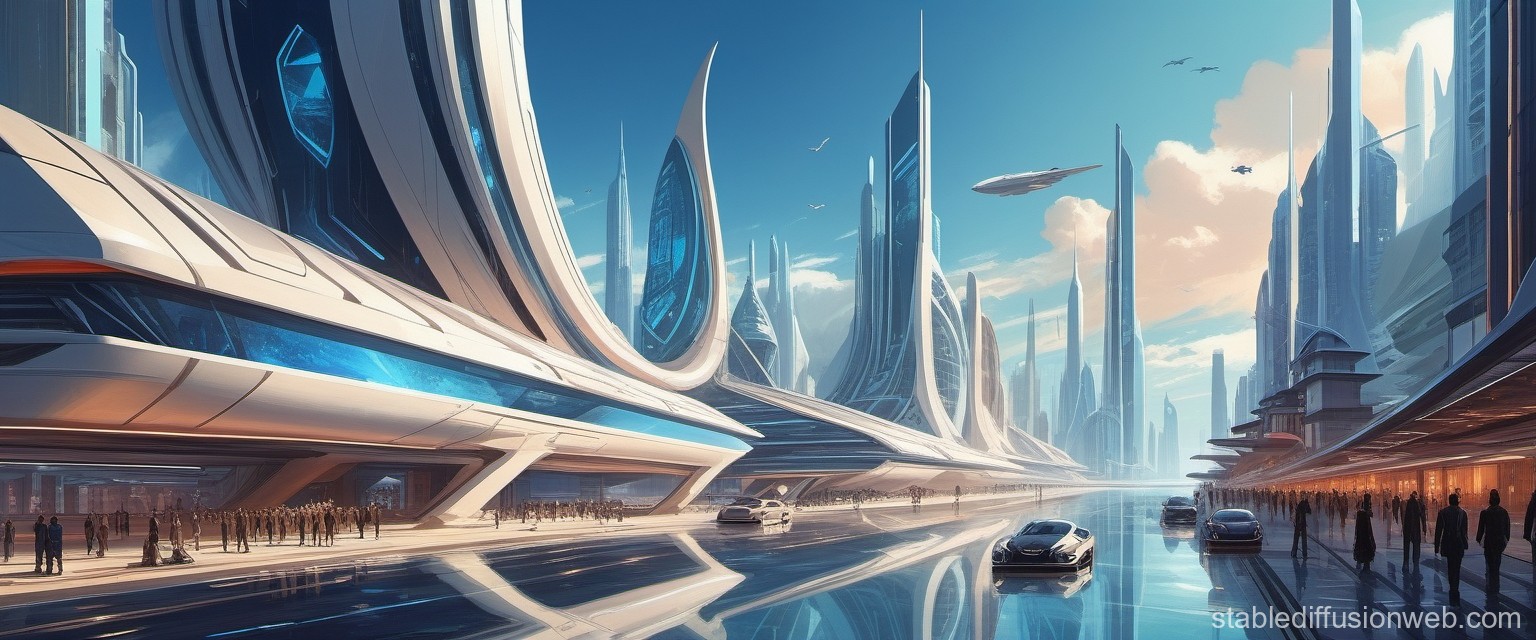 futuristic cityscape