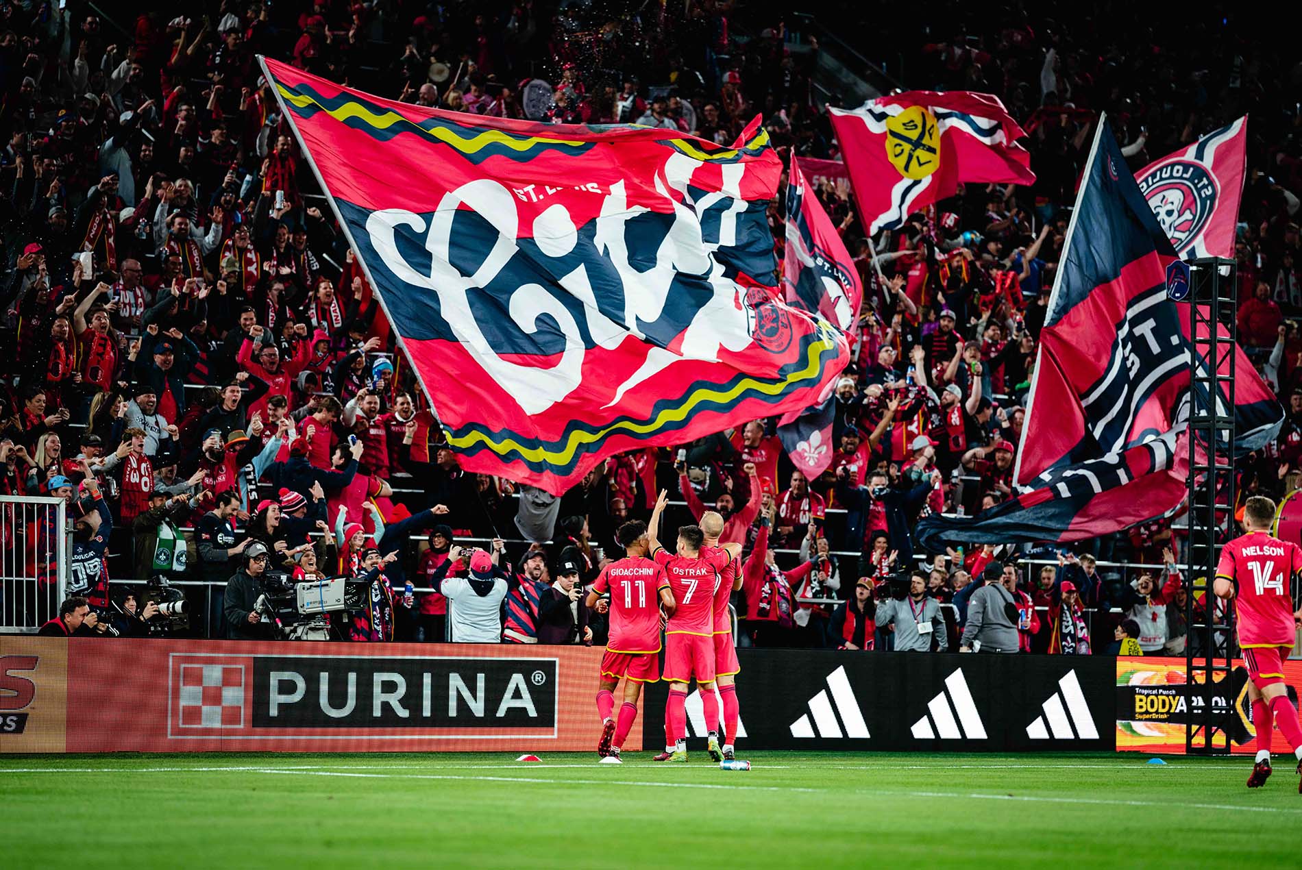 football stadium fans and creative art