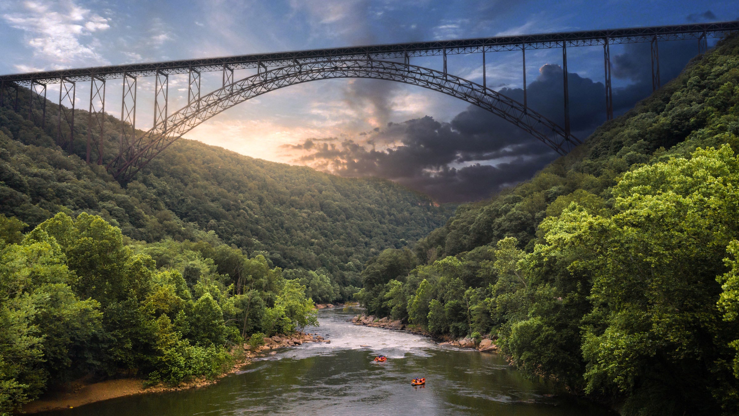 scenic view of nature and sports equipment