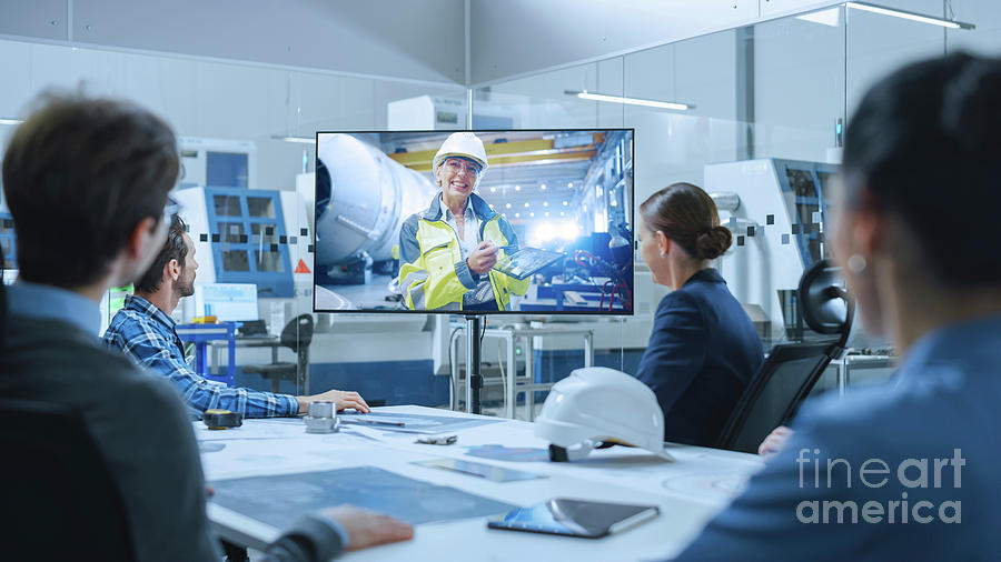 workers in office and factory