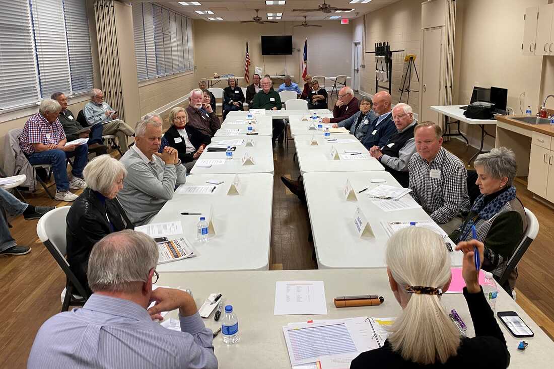 political meeting conference room
