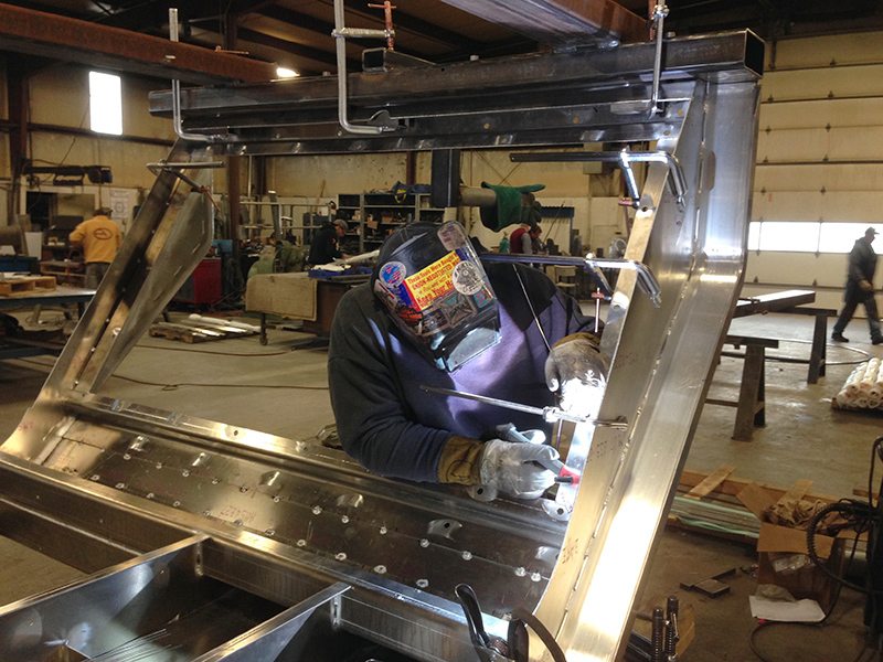 industrial metal workers factory