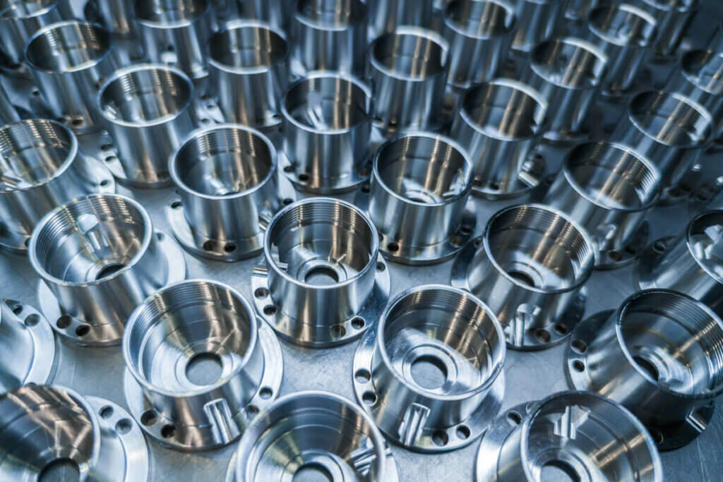 industrial metal surfaces in production