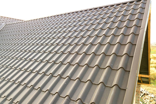 metal roofing panels and building roof
