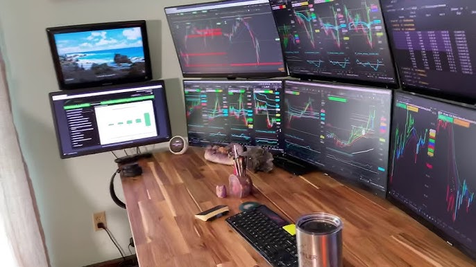 cryptocurrency market screen trading setup