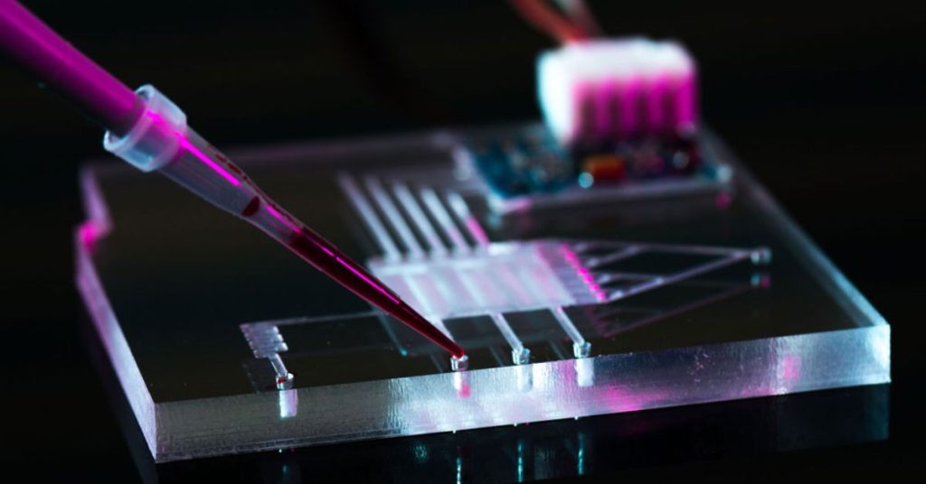 microscale channels and lab on a chip