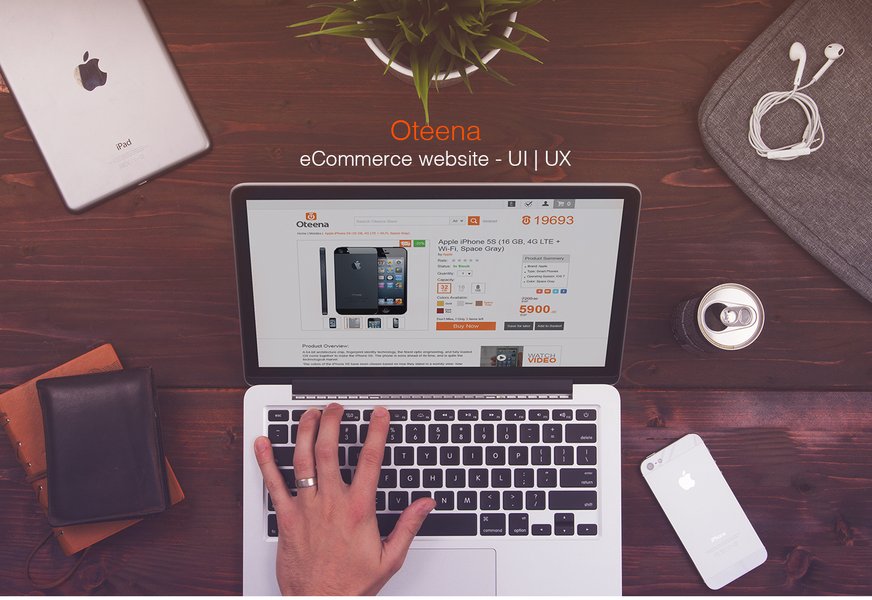Example of a clean and modern e-commerce website user interface design.